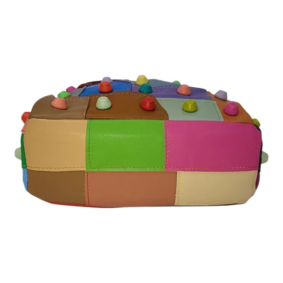 Patchwork Leather Crossbody Bag - Picture 4 of 14